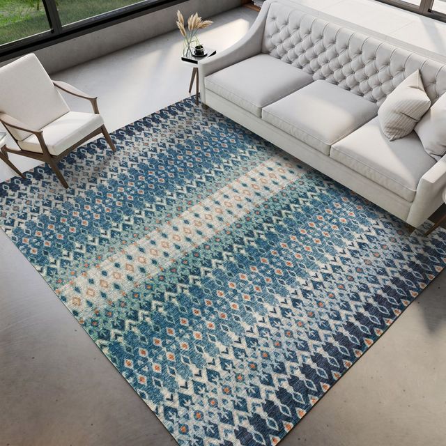 Dalyn™ Rug Company Brisbane BR1 Indigo 5'x8' Area Rug-3