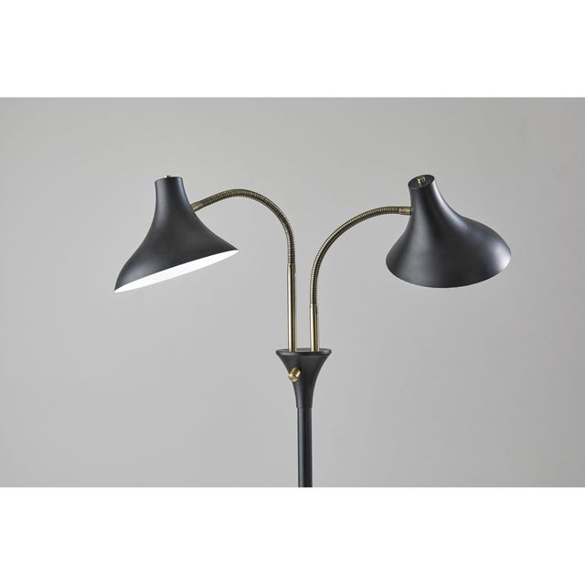 Adesso® Ascot Black Floor Lamp-2