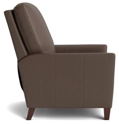 Bassett® Furniture Customizable Trevor Leather Track Arm Tall Back Recliner-2