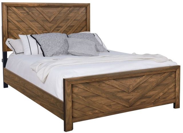 New Classic® Home Furnishings Biscayne 4-Piece Sable Eastern King Panel Bedroom Set -1