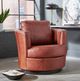 Best® Home Furnishings Customizable Tina Leather Swivel Chair with Espresso Base-4