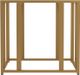 Coaster® Adri Glass Top End Table with Matte Brass Metal Frame -1