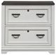 Liberty Furniture Allyson Park Charcoal/Wirebrushed White Bunching Lateral File Cabinet-2