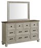 Elements International Farmington 5-Piece Medium Brown/Washed Stone King Panel Bedroom Set-2