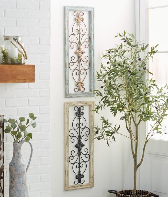 Deco Marche 2-Piece Scroll Arabesque Wall Decor Set-4