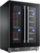 XO 24" Black Glass Built-In Beverage Center-0