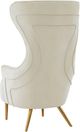 TOV Furniture Jezebel Cream Velvet Wingback Accent Chair-5