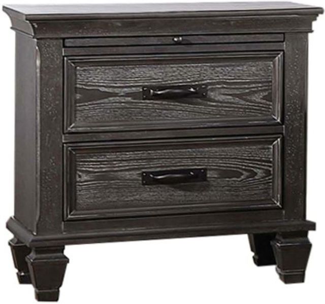 Coaster® Franco 4-Piece Weathered Sage Queen Storage Bedroom Set-2