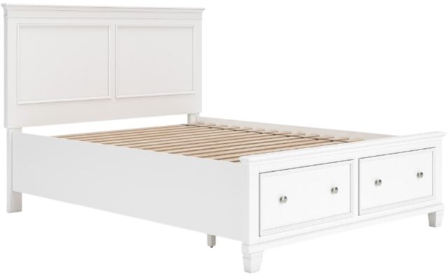 Signature Design by Ashley® Fortman White Queen Panel Storage Bed-3