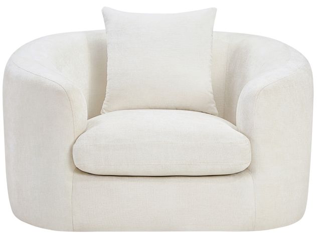 Meridian Furniture Penelope Cream Upholstered Accent Chair-1