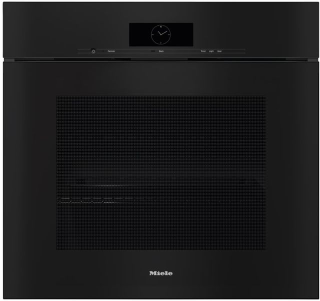 Miele 30" Obsidian Black Single Electric Wall Oven with Self Clean and Crisp Function-0