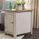 Liberty Furniture Farmhouse Reimagined Chestnut Side Table with Antique White Base-1