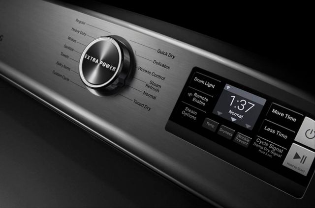 Maytag® 7.4 Cu. Ft. Metallic Slate Front Load Electric Dryer-4