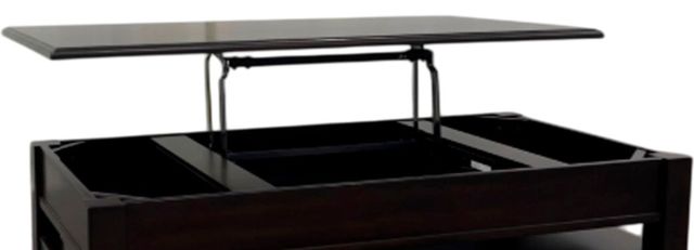Elements International Wagner Cherry Rectangular Lift-Top Coffee Table-1