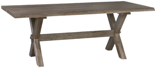 Bassett® Furniture Customizable BenchMade Crossbuck 90" Live Edge Dining Table-0