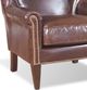Campio Furniture Legacy Leather Galina Red/Brown Chair-1
