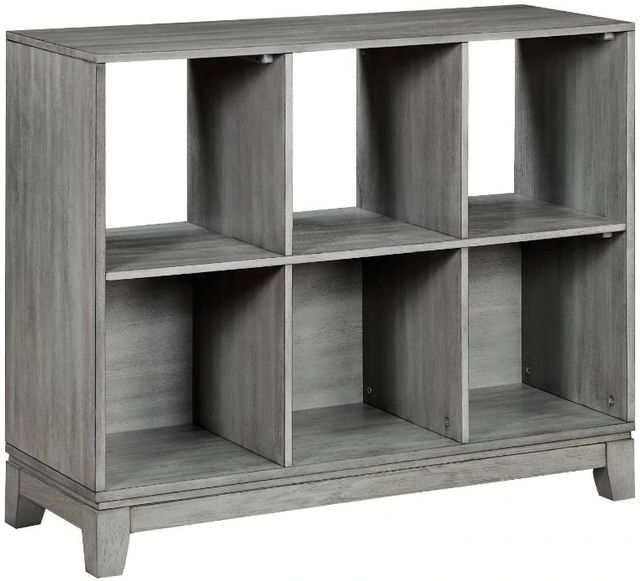 Homelegance® Garretson Gray 6-Shelf Bookcase-0