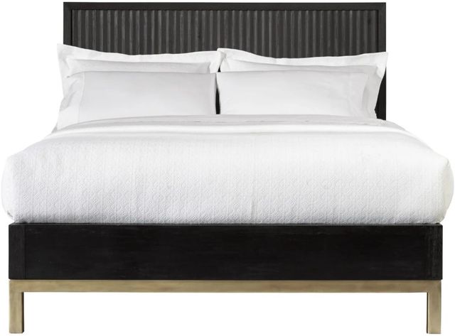 Modus Furniture Kentfield Black Drifted Oak California King Platform Bed-2