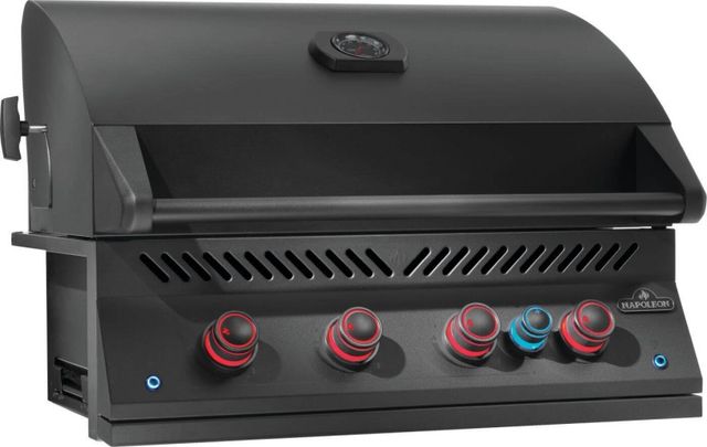Napoleon 700 Series 5-Burner Matte Black Built-In Natural Gas Grill with Infrared Rear Burner-4