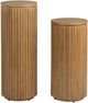 Crestview Collection Emery 2-Piece Natural Plant Stand Set-1