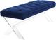 TOV Furniture Claira Navy Lucite Bench-2