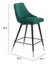 Zuo® Piccolo Green Counter Chair-4