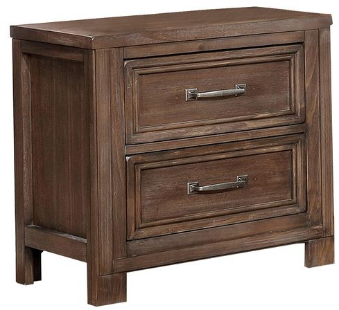 Mazin Furniture Darcy Dark Oak Nightstand-0