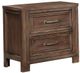 Mazin Furniture Darcy Dark Oak Nightstand-0