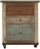 International Furniture Direct Antique Brown File Cabinet-2