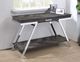 Steve Silver Co. Roma Shadow Gray Sofa Table with Chrome Base-1