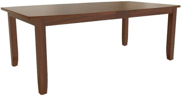 Mavin Customizable 48" x 72" Boat Extendable Dining Table with 12" Leaf-0