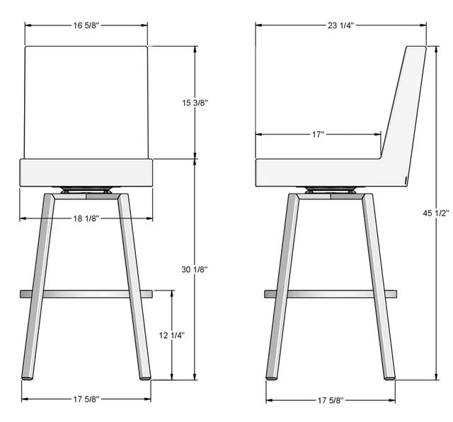 Amisco Customizable Darlene Bar Swivel Stool-2