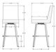 Amisco Customizable Darlene Bar Swivel Stool-1