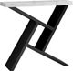 Monarch Specialties Inc. 36"L Cement Look  Hall Console Table with Black Base -0