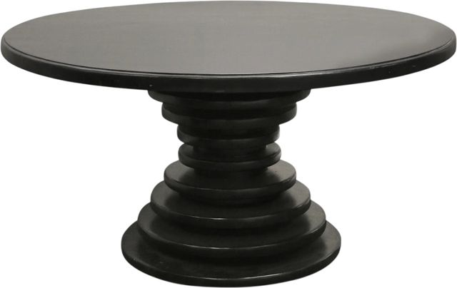 Harp & Finial® Locke Matte Black Dining Table-0
