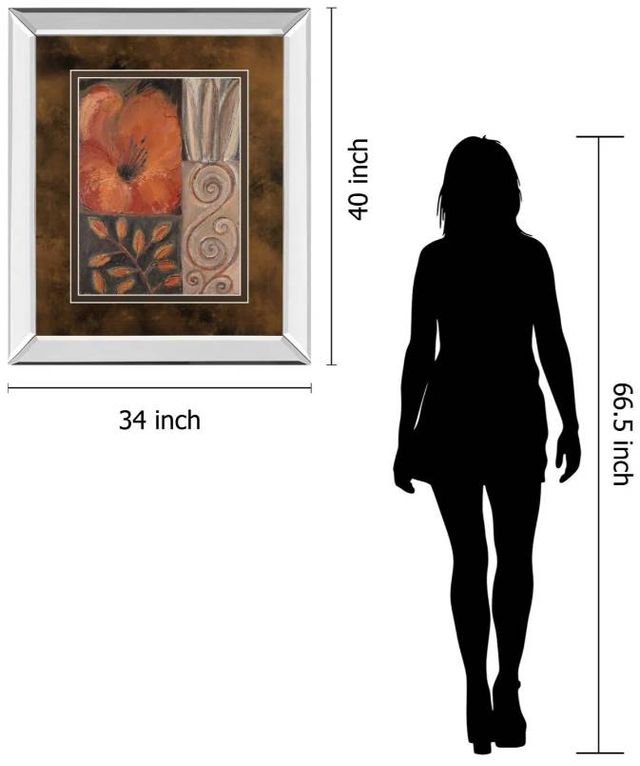 Classy Art Orange Burst I by Rosie Abraham Wall Art-2
