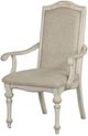 Furniture of America® Arcadia 2-Piece Antique White Arm Chair Set-2