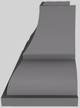 Vent-A-Hood® Designer Series 42" Gunsmoke Wall Mounted Range Hood-1