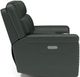 Flexsteel® Yuma Shadow Black Power Reclining Loveseat with Console and Power Headrests-2
