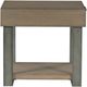 Hammary® Stella Umber Rectangular Chairside Table with Gray Frame-2