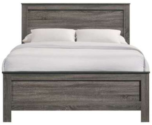 Elements International Sami Gray Upholstered Full Panel Bed-3