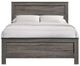 Elements International Sami Gray Upholstered Full Panel Bed-3