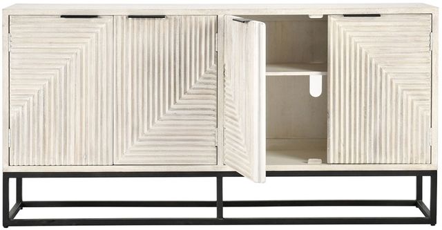 Classic Home Flint 72" White Wash Sideboard-2