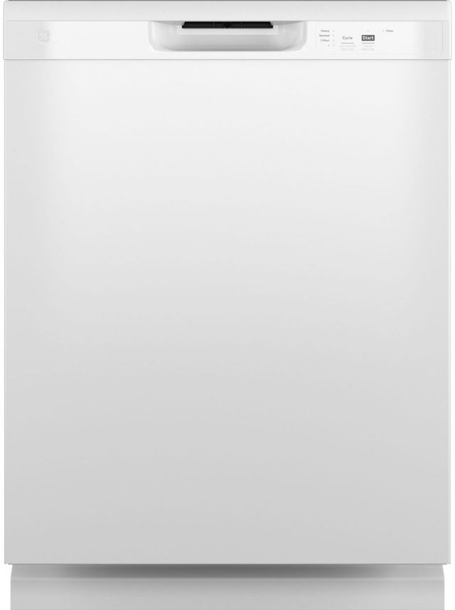 GE® 24" White Built-In Dishwasher-0