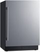 Summit® 24" 3.2 Cu. Ft. Stainless Steel Under the Counter Refrigerator Freezer-3