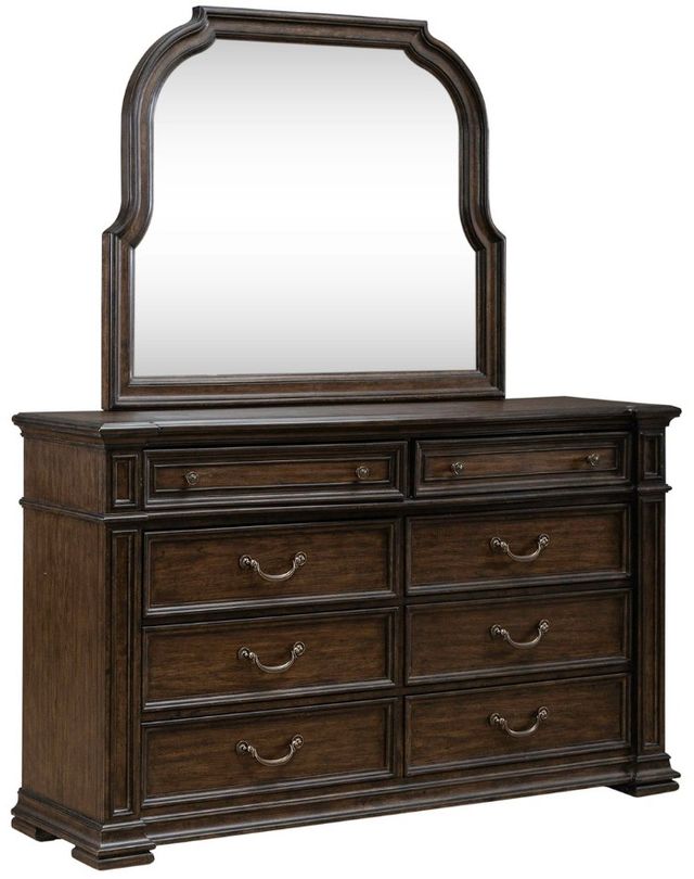Liberty Furniture Provence Park Chateau Brown Dresser and Mirror-0