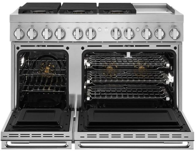 JennAir® NOIR™ 48" Stainless Steel Pro Style Dual Fuel Range-1