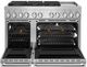 JennAir® NOIR™ 48" Stainless Steel Pro Style Dual Fuel Range-1