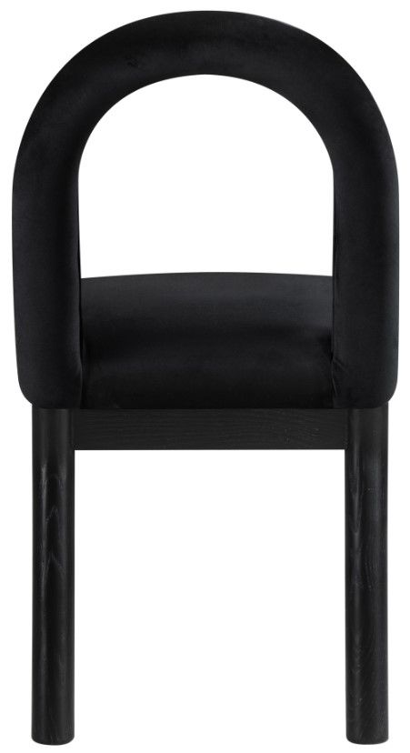 Meridian Furniture Conrad Black Upholstered Dining Chair-3