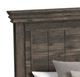 Elements International Park Ridge Charcoal King Panel Bed-1
